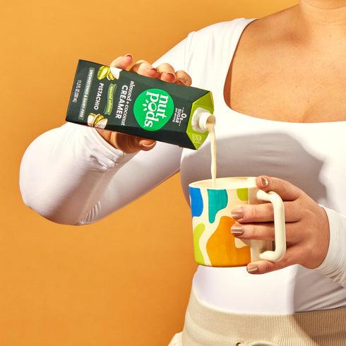 Whole30, (12-Pack) nutpods Pistachio Unsweetened Dairy-Free Creamer, Made from Almonds and Coconuts, Keto, Gluten Free