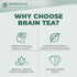Elephantal Wellness 2oz 20 Premium Brain Herbal Tea | Nootropic Focus & Mental Clarity with Ginkgo, Bacopa, Gotu Kola