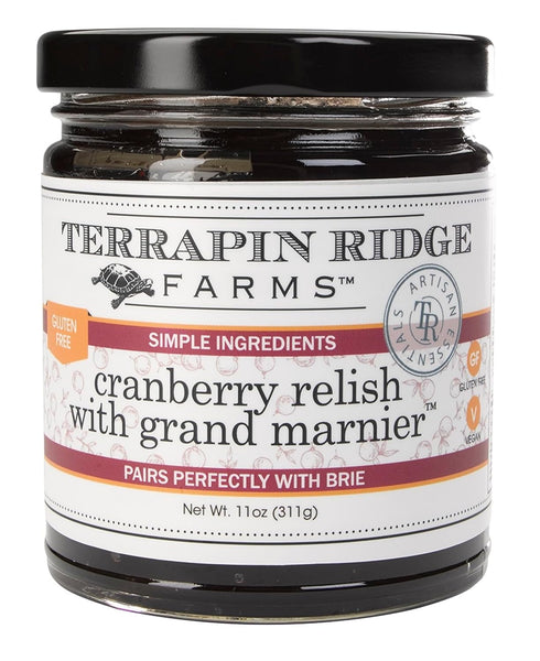 Terrapin Ridge Farms Cranberry Relish with Grand Marnier - Tart Cranberries, Apples