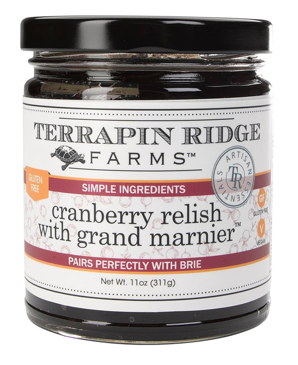 Terrapin Ridge Farms Cranberry Relish with Grand Marnier - Tart Cranberries, Apples