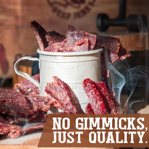10 Cattleman's Cut Peppered Beef Jerky, Premium Marinated Steak High Protein Meat Snacks, Keto Friendly, Gluten Free