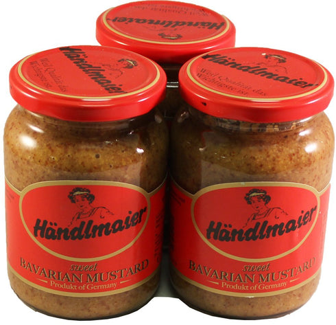 Haendlmaier 's Sweet Bavarian Mustard 13.4 Oz / 385 Gr - 3 Pack