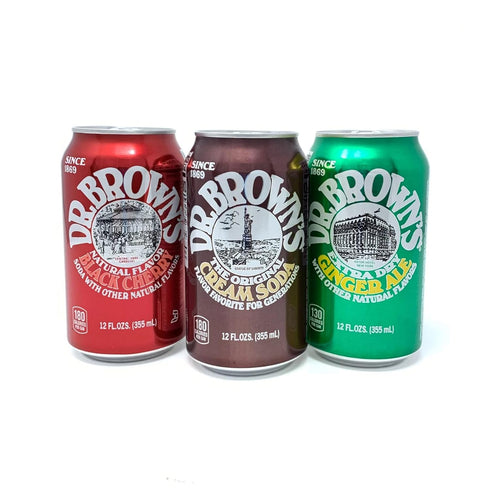 Dr. Brown's Soda Assorted Sampler - 12 oz (12 Cans) *flavors vary,