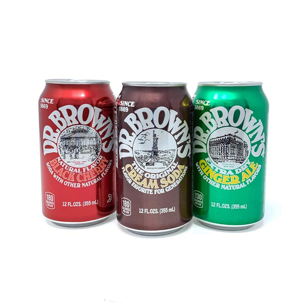 Dr. Brown's Soda Assorted Sampler - 12 oz (12 Cans) *flavors vary,