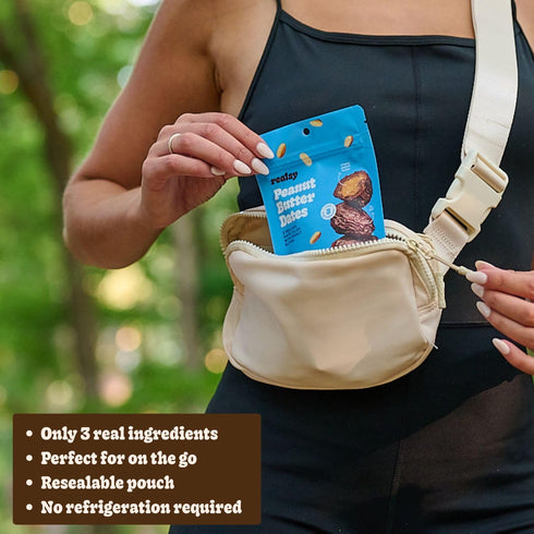 (10 Pack) Realsy Peanut Butter Stuffed Medjool Dates, Organic Dates with No Sugar Added, Gluten-Free, Vegan, Good