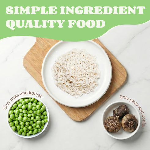 Free,175mg HealSpot Pea Protein Konjac Noodle,Shirataki,Low Carb Pasta,Zero Fat Spaghetti,Gluten High Calcium,Keto