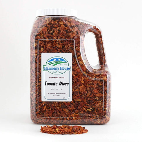 (32 oz, Harmony House Foods, Dehydrated Tomatoes Gallon Size Jug)