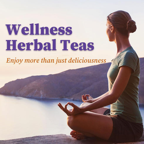 50 FullChea - Lavender Tea Bags, Teabags - Pure Lavender Flowers for Relaxation - Caffeine-Free Floral Tea for Sleep