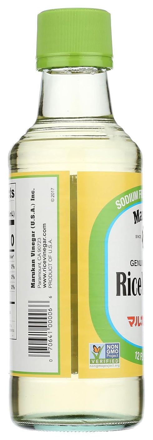 Marukan 12 (Pack 1) Genuine Brewed Rice Vinegar, Ounce Glass Bottle