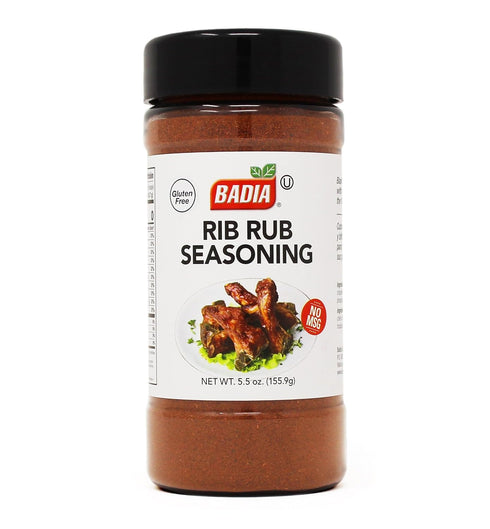 Badia Rib Rub Seasoning, 5.5 oz Savory Blend for Tender, Flavorful Ribs,