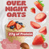 27g (8 Pack) DIET COOKER Mushroom Overnight Oats, of Protein & Strawberry Flavor, High Protein High Fiber Low Fodmap
