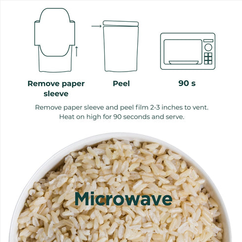100% 7 (Pack 8) 90 THAI HARVEST USDA Organic Brown Jasmine Rice Ounce of Microwaveable Seconds Ready to Eat Instant