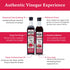 100% 16.9 Oz (Pack 2) De La Rosa Organic Raspberry & Pomegranate Vinegar, Raw & Unfiltered, Vegan, Gluten Free