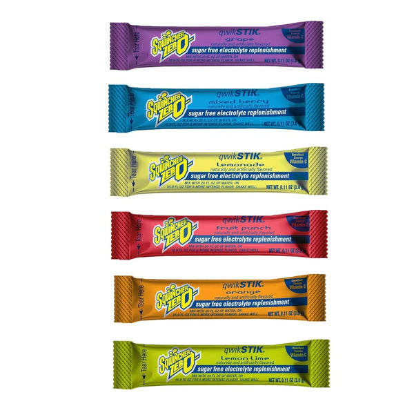Generic Sqwiincher Zero 6 Flavor Qwik Stik Assorted Sugar-Free Electrolyte Powdered Beverage Mix