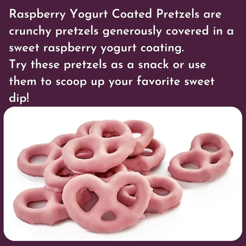 3 Lb WinCrest Raspberry Yogurt Pretzels - Case