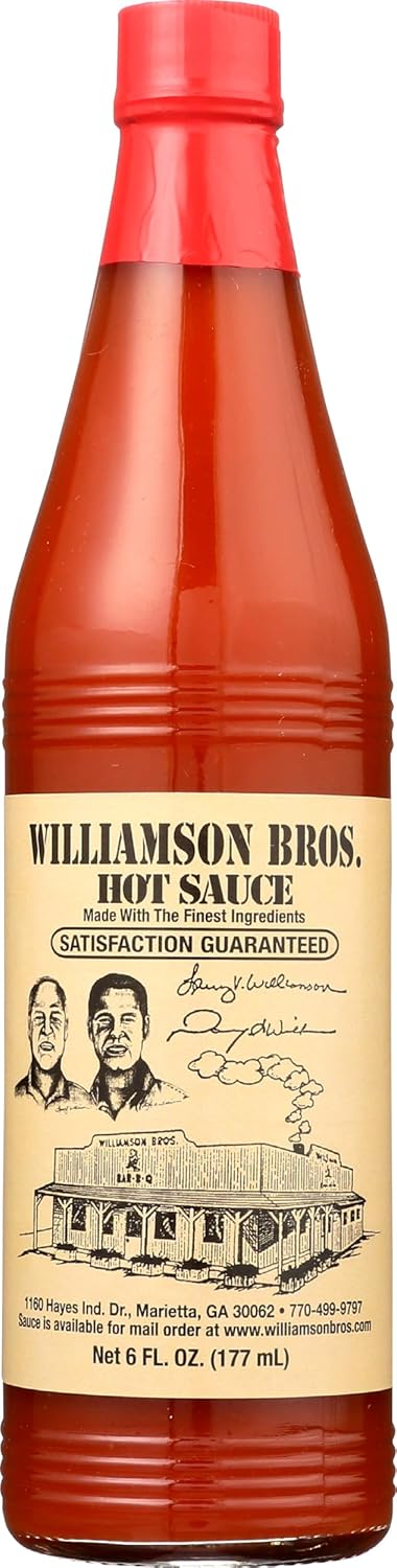 Williamson Bros. Bar-B-Q WILLIAMSON BROTHERS Hot Sauce, 6 Fl Oz