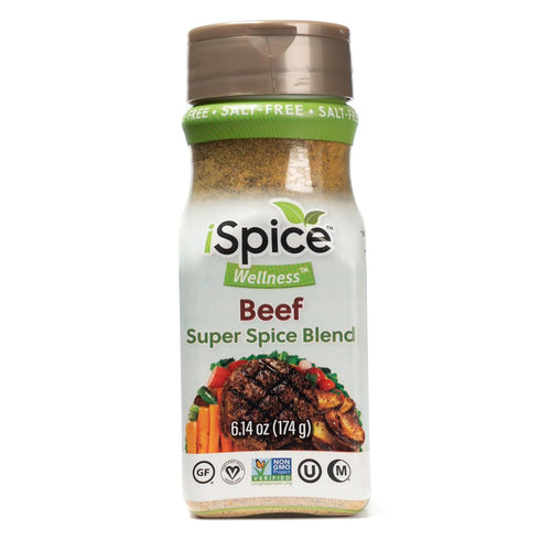 100% Spice - Salt-Free | Sugar free | Pure Wellness Beef Super Fat Free Spice Blend | All Natural | Ready to use as is