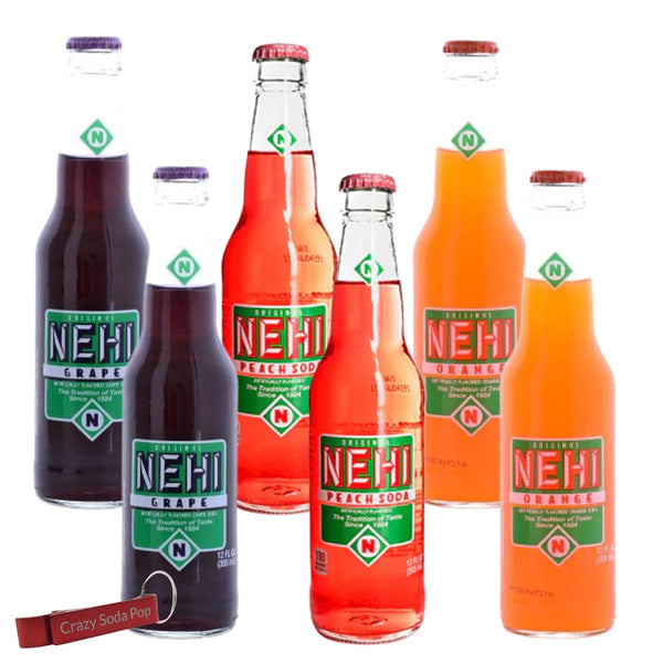 Generic Nehi Soda Variety Pack | Nehis Most Popular Soda Flavors | Real