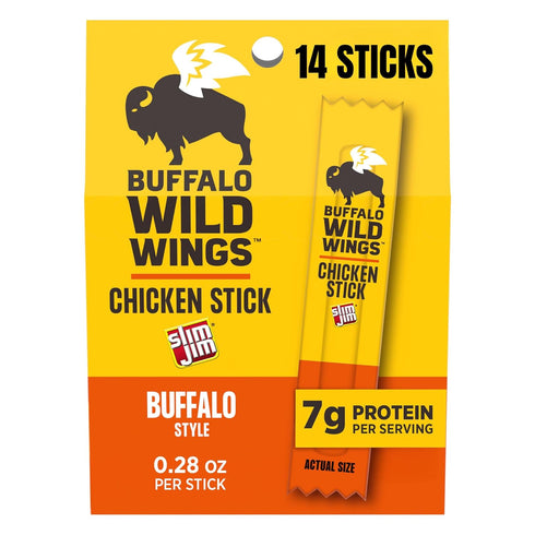 Slim Jim Chicken Sticks, Buffalo Wild Wings Buffalo Style, 7g Protein per