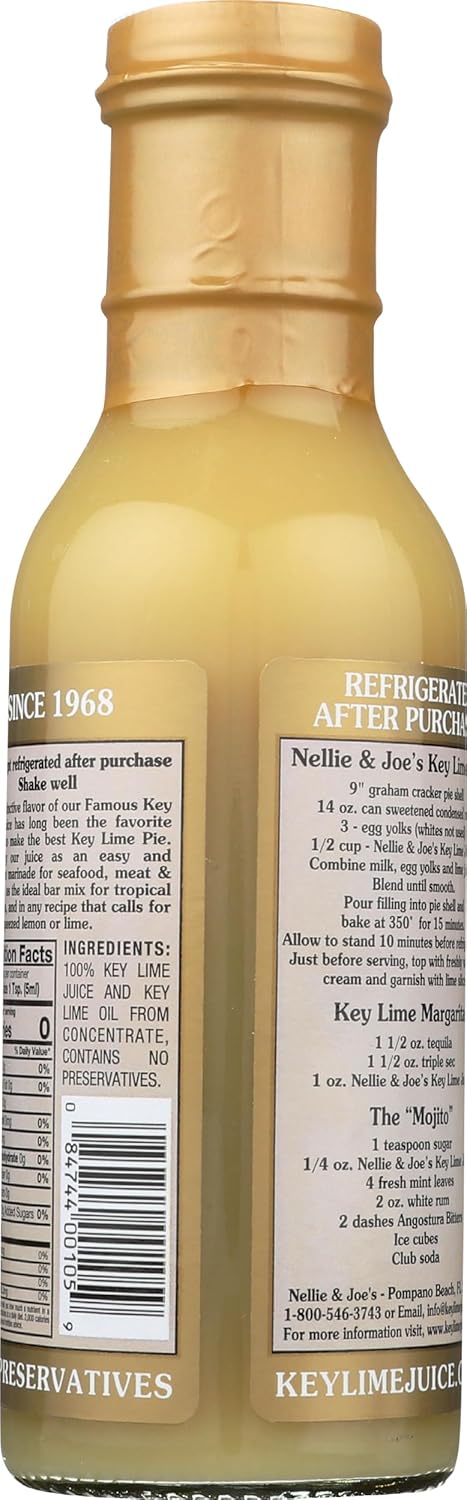 Nellie & Joe's 12 NELLIE & JOE Key Lime Juice, FZ