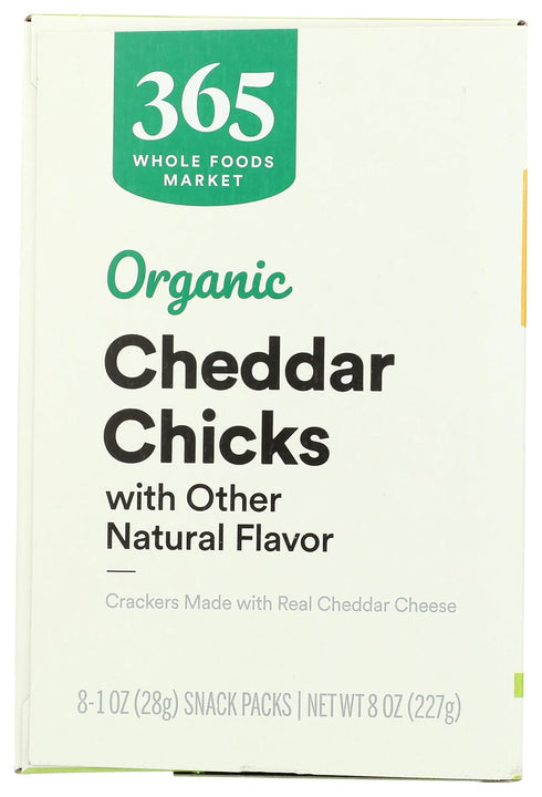 365 8 Pack by Whole Foods Market, Organic Cheddar Chicks Crackers