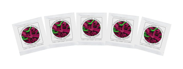 Yogurt Starter Cultures - Pack of 5 Freeze-dried Culture Sachets for Acidophilus