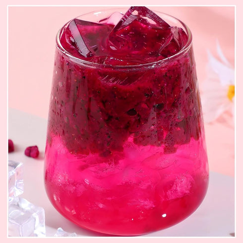 WZQLAOYS 220g/7.76oz 1 Freeze-dried Dragon Fruit, Freeze Dried Fruit, with Ingredients,No Sugar Added, Dragonfruits