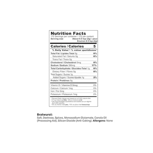 NESCO Bratwurst Sausage Seasoning Mix