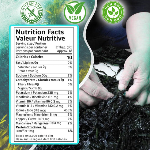 (2oz Ocean's Balance Organic Whole Leaf Dulse Maine Coast Vegetables for Keto, Paleo Diet, & Vegan Diets Sweet Seaweed