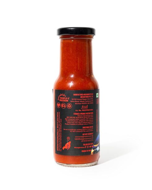 (230g, 8.11 oz) 100% NAAGIN Indian Hot Sauce Smoky Ghost | Ghost Pepper Sauce | Extra Spicy | Instant Taste Upgrade |