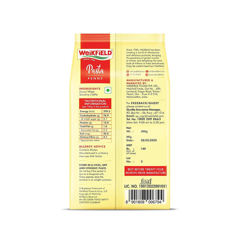 METREY 400g High Protein Penne Pasta