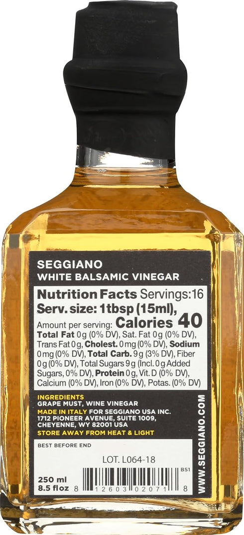Seggiano 8.4 White Balsamic Vinegar, FZ