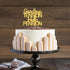 PHOHUI HAVE A NICE TIME Goodbye Tension Hello Pension Cake Topper - Double Sided Gold Glitter Happy Retirement Party