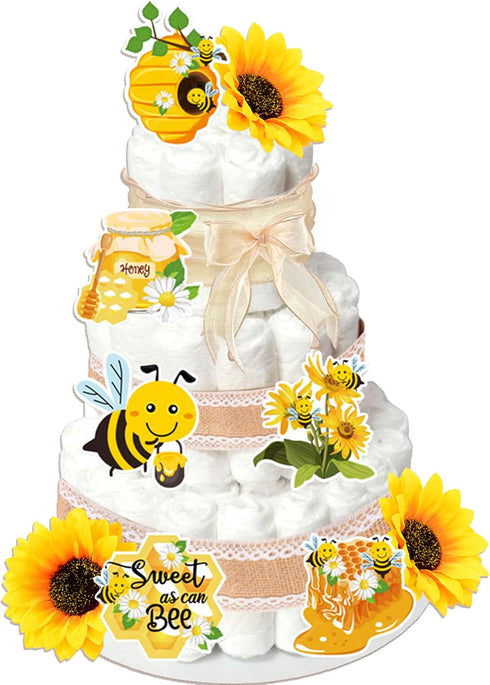 Honey Bee Baby Shower Diaper Cake Decorating Kit Party Supplies Gender Reveal