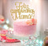 Ferastar Feliz Cumpleaños Mama Cake Topper, Best Mom Ever, Happy Mothers Day, Gold Glitter Birthday Decorations