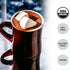 8oz 9 Raaka Double Dark Hot Chocolate Mix - Vegan, Organic, Gluten and Dairy Free - Lightly Sweetened Gourmet Hot Cocoa