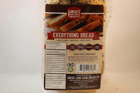BFYSYO Great Low Carb Bread Co. - Everything - 3 Loaves
