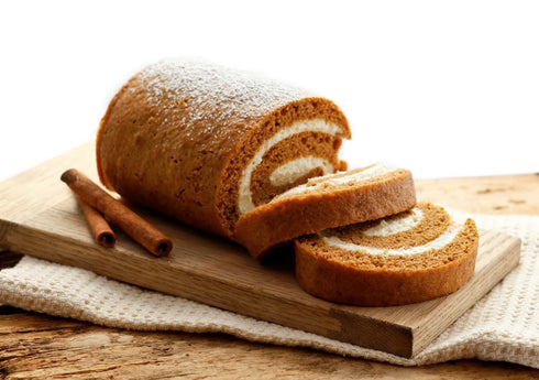 AmishTastes Arianna's Bakery Homemade Pumpkin Roll Autumn Thanksgiving Cake Dessert, 23 Oz. (Pack