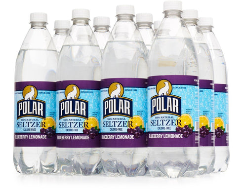Polar Seltzer 12 33.8 Oz Polar Beverages Lemonade - Bluberry - Case Of - Fl