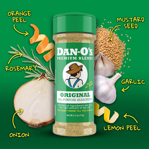 Pack 5 Set Dan-Os All Star Seasoning Variety Bottle Original, Cheesoning, Preem-O, Cajun & Tac-O All Purpose Spice