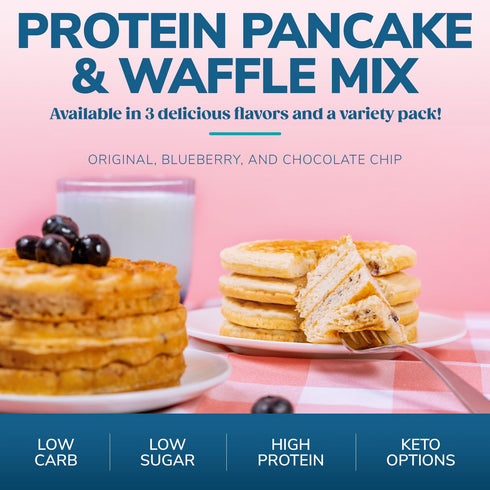 (7ct) Wonderslim Protein Pancake & Waffle Mix, Original, Low Sugar & Low Calorie