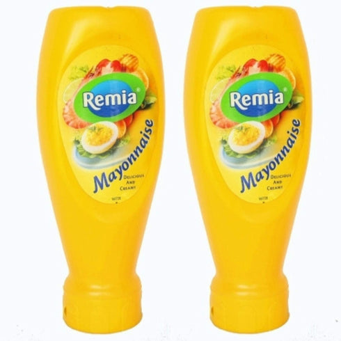 Remia Mayonnaise Dutch Holland Imported (2-Pack), 16.9 oz Mayo Per Plastic Squeeze Bottle