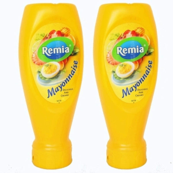 Remia Mayonnaise Dutch Holland Imported (2-Pack), 16.9 oz Mayo Per Plastic Squeeze Bottle