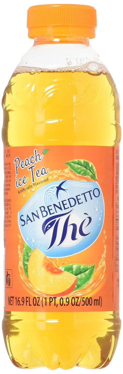San Benedetto Iced Tea, Peach, 12 Count