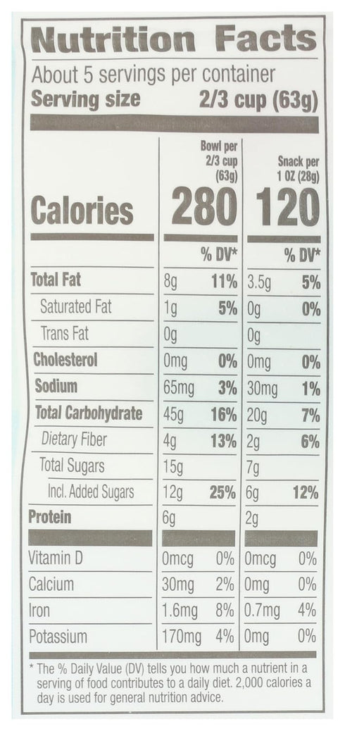 11 (Pack 4) Cascadian Farm Organic Fruit And Nut Granola, Non GMO, Ounces