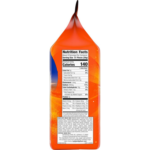 10 Oz Goldfish Crackers, Flavor Blasted Xtra Cheddar Crackers, Family Size, Bag