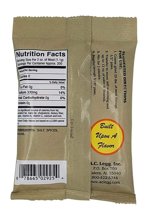 Generic 29 2 pack A.C. Legg Old Plantation Seasonings - Blend - Pork Sausage Seasoning