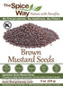 The Spice Way Brown Mustard Seeds, Whole Seeds, 8 oz