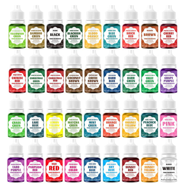 Food Coloring - Concentrated Liquid Food Coloring Set - Neon Liquid Food