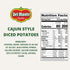 14.5 oz. Pack 12 Del Monte Cajun Style Diced Potatoes, Cans